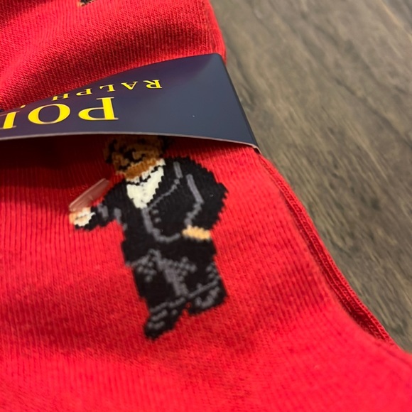 Polo Ralph Lauren Martini Preppy Bear Casual Socks new Mens Shoe Size 6-12.5 - Picture 6 of 9